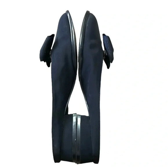 Colin Stuart slides Mules with removable bow/charm Black Square toe Size 6.5 - Picture 4 of 12